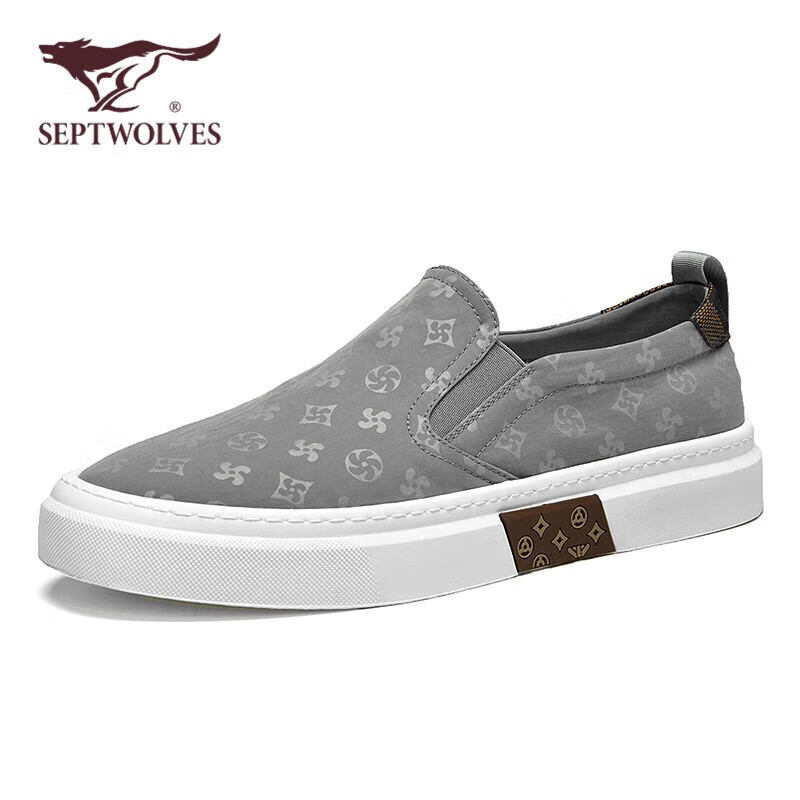 夏季新款透气冰丝布鞋男软底防滑休闲板鞋男 灰色 38 (标准皮鞋尺码)