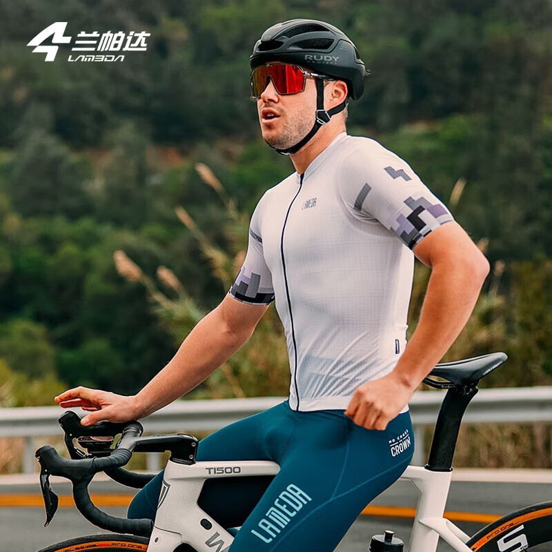 兰帕达骑行服男夏季骑行服短袖上衣速干透气骑行衣风尚