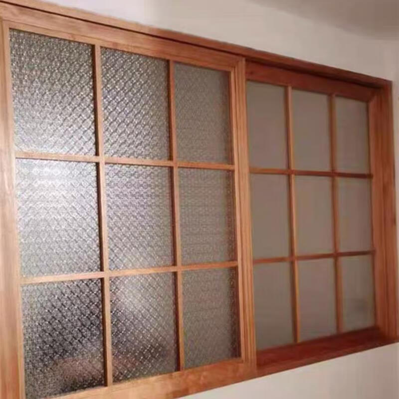 日式玻璃木门户外门面木窗框架上翻折叠窗推拉窗户定制室内门连窗
