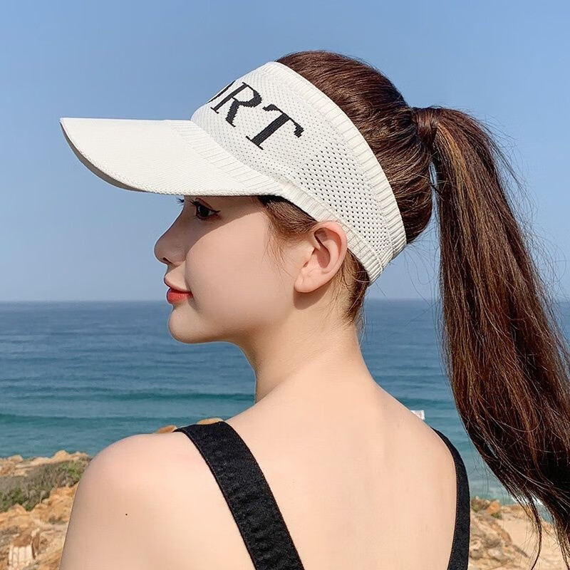 韩泊莉（HANBOLI）美妆工具 空顶帽子百搭夏天太阳帽休闲遮阳春秋季棒球鸭舌帽美妆 颜色随机 2个