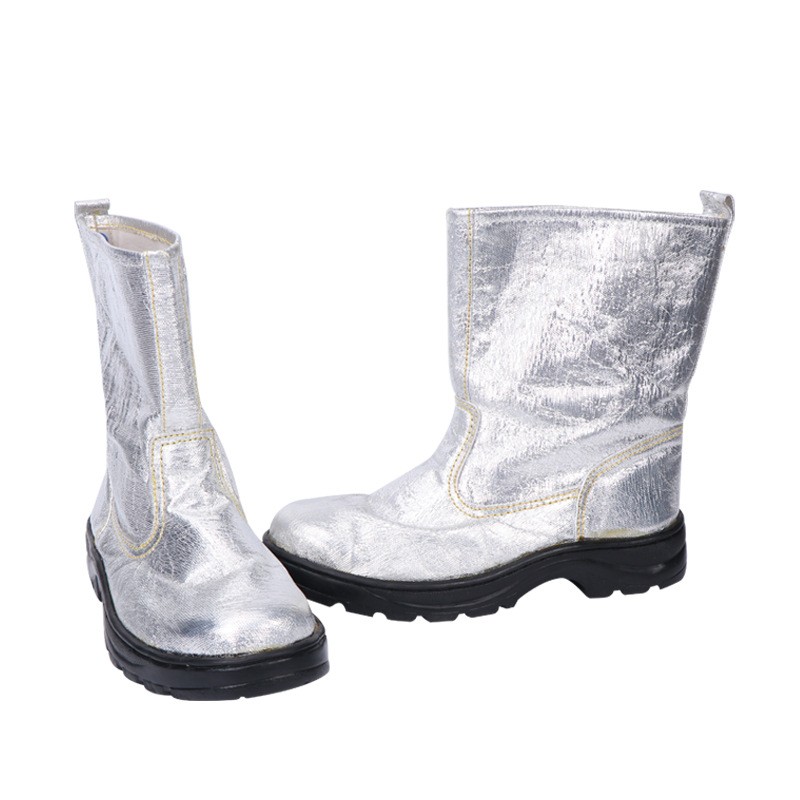 优导仕cnmf铝箔烤射鞋耐高温防护靴消防靴隔热防火冶炼靴