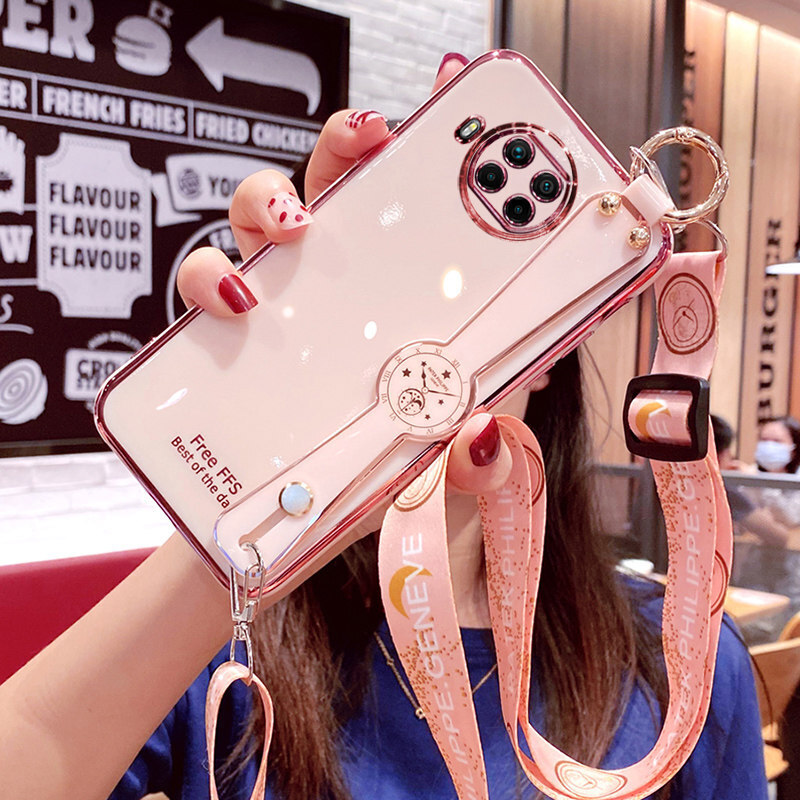 领妙 适用红米note9pro手机壳全包保护套redmi note9pro 5g背带手机套