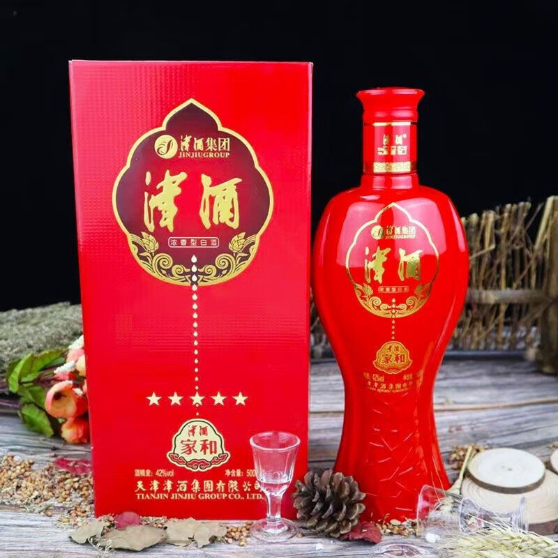 tlxt整箱6瓶装天津津酒42度浓香型酒纯粮酿造高粱原浆酒送礼佳品