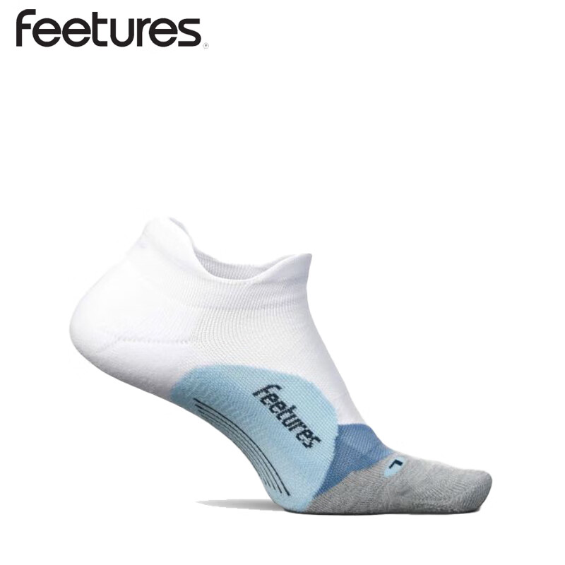 feetures飞鹊美国专业跑步袜马拉松越野运动袜男女短中长筒袜子压缩减震袜 缓冲款-低帮FSEC5023681 一双 L(42-46)