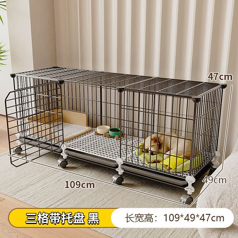 蔻丝狗笼子中小型犬带厕所家用加粗加密宠物幼犬狗狗笼子围栏柯基泰迪 【109*47*47】前后加深10cm 升级款：脚垫+滑轮+托盘+扎带怎么样,好用不?