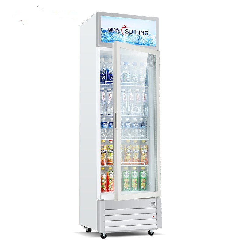 穗凌(suiling) 商用立式单门冰柜饮料冷藏柜玻璃门展示柜冷柜便利店大