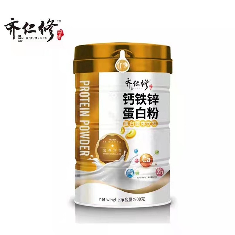 齐仁修蛋白粉900g/罐 乳清蛋白,无蔗糖营养,益生菌,多维,阿胶红枣