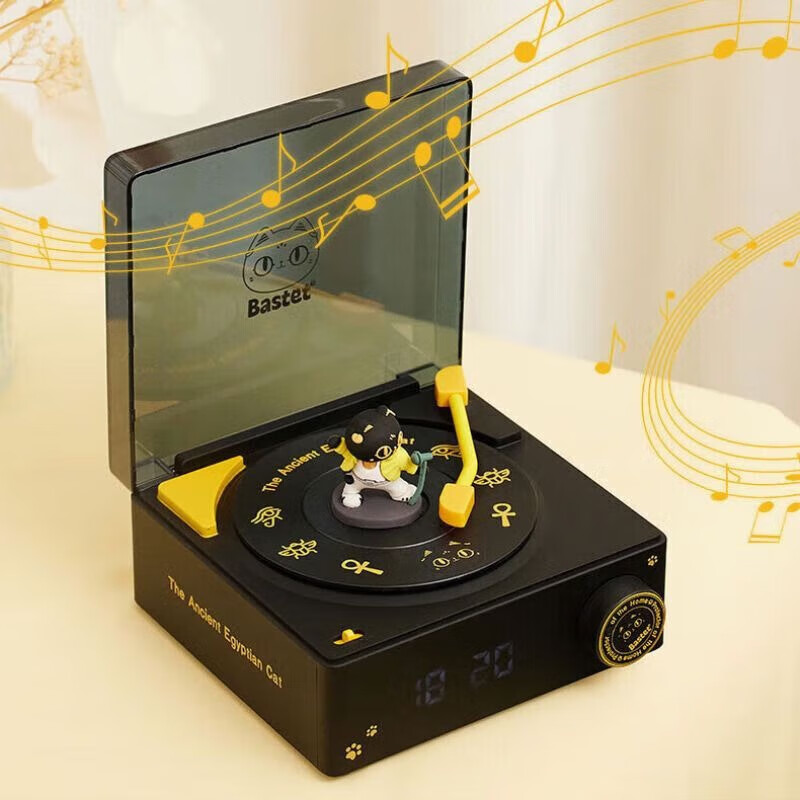 大英博物馆生日礼物安德森猫音乐家仿黑胶唱片机蓝牙音响送男女友生日礼物