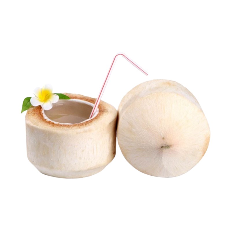 泰国进口椰青 椰子大果 9个装单果700g+  新鲜水果 配有开椰器和吸管