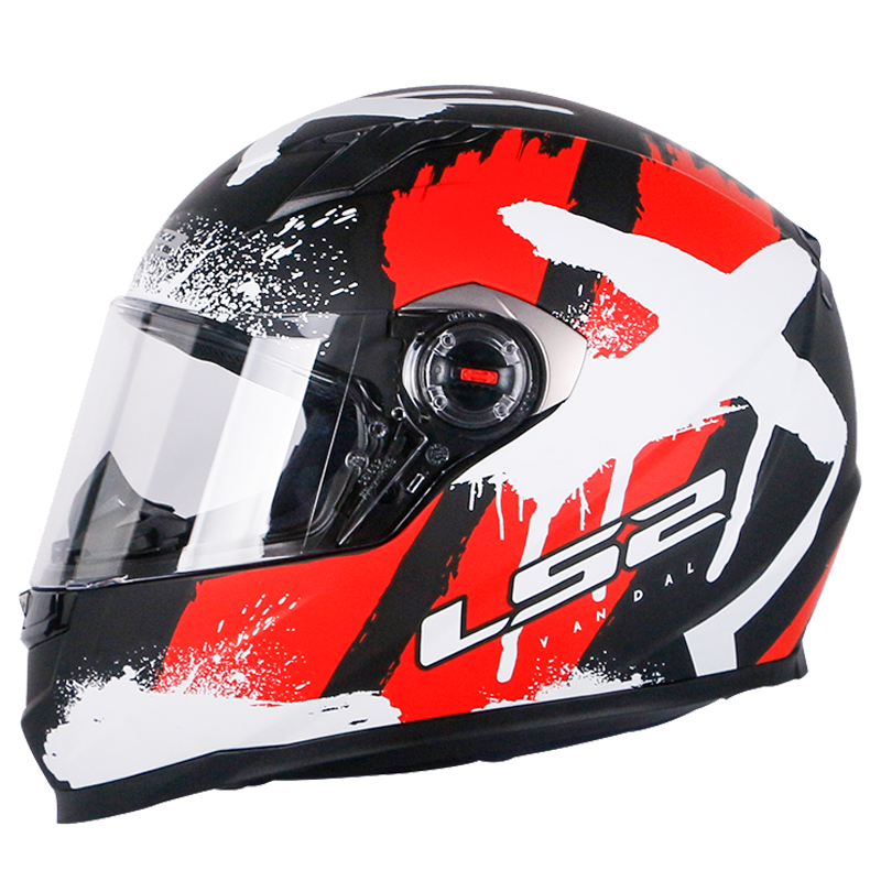 LS2摩托車頭盔男女全盔四季賽車防霧3C跑盔卡丁車四季安全帽FF358 特白-武士(贈防霧貼+頭套) XL(建議57-58頭圍）