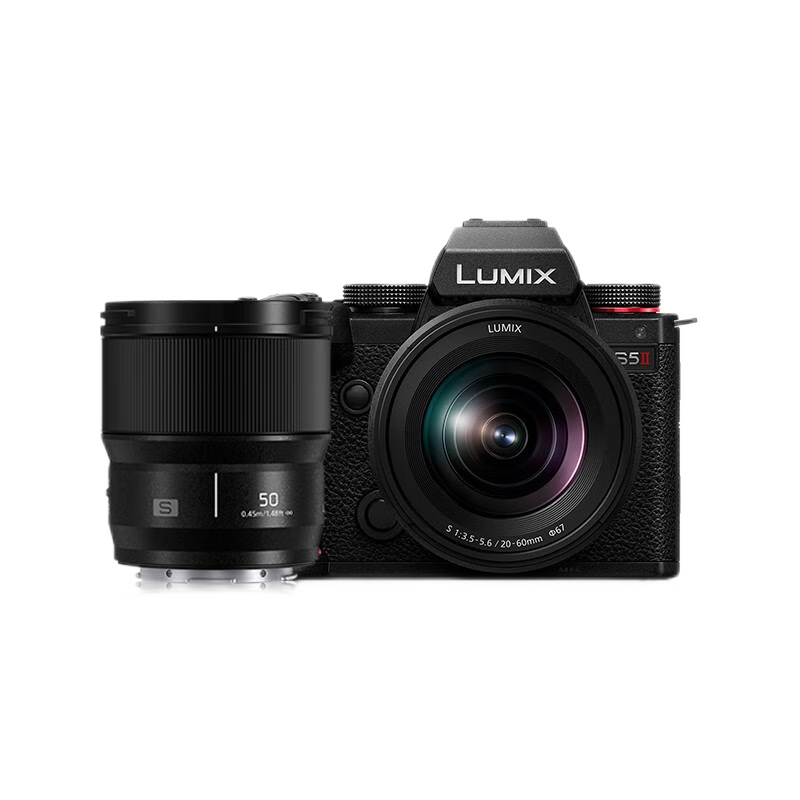 松下 S5M2/S5II/S5二代/S5 mark2 微单/全画幅数码相机 相位混合型对焦实时LUT S5M2丨2060mm+50mmF1.8双镜套装