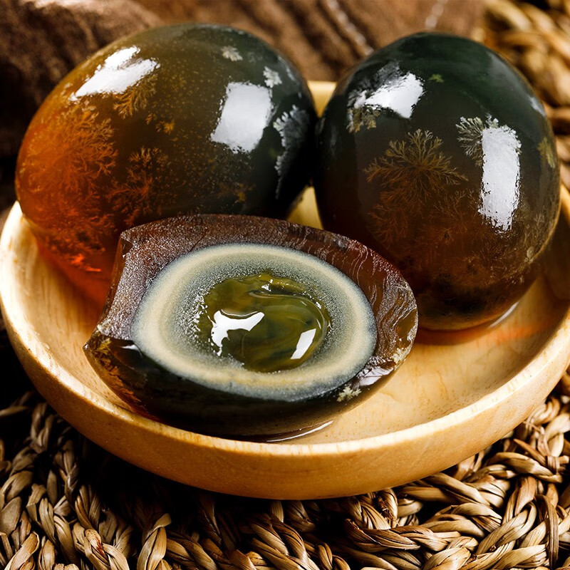 洞庭湖 松花鸭皮蛋 溏心砂芯皮蛋16枚 无铅工艺-京东优选