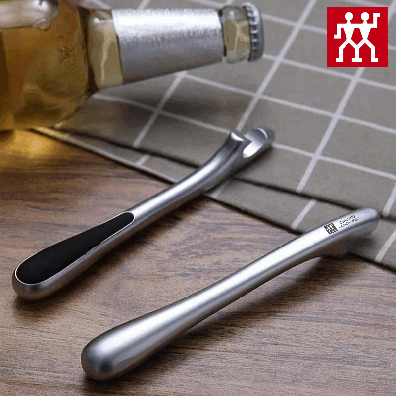双立人（ZWILLING）尾货啤酒开瓶器锌合金个性啤酒起子加厚酒吧开盖神器开酒器 直款开瓶器 2个