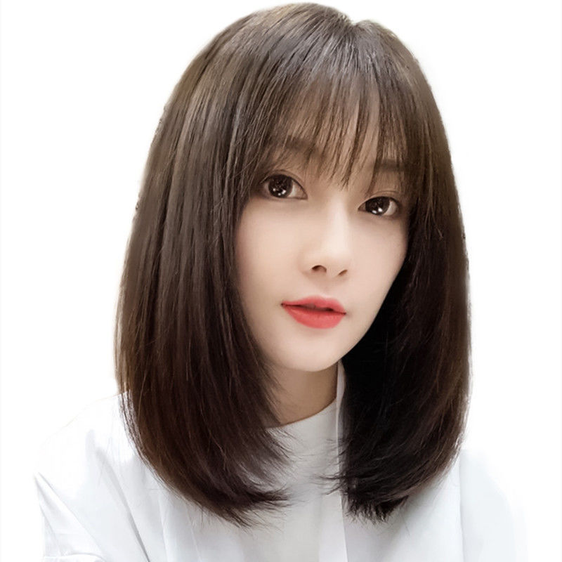 唐妮  假发长发女韩式发型女假发套女仿真人锁骨自然全头套 自然黑