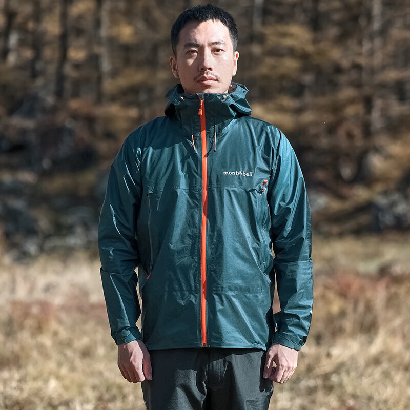 mont·bell 风暴巡洋舰冲锋衣男款户外gtx超轻单层防水防风硬壳外套 1128615 深青色 DKTL M