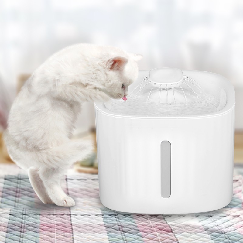 来旺兄弟猫咪饮水机宠物饮水机自动循环狗狗智能喂水器活水水盆用品升级2.0 白色款