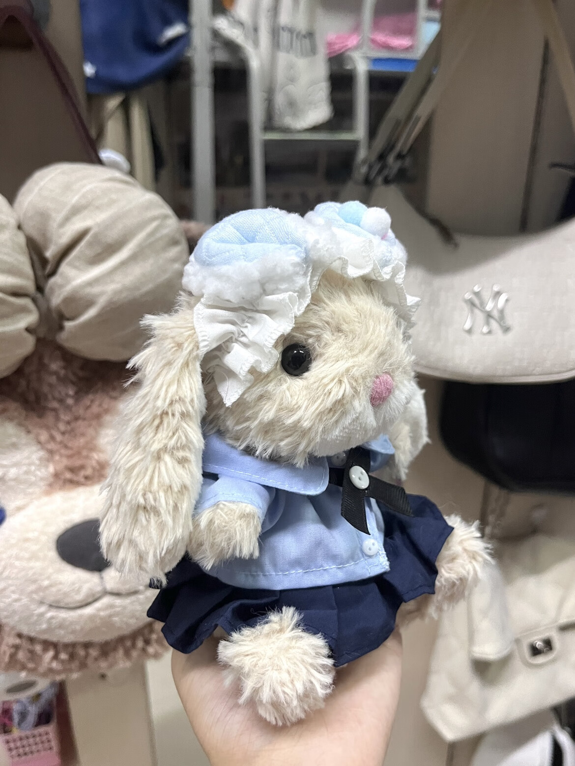 玩偶衣服bunny兔little系列衣服娃衣 15厘米蓝色发带仅发带 没有兔子