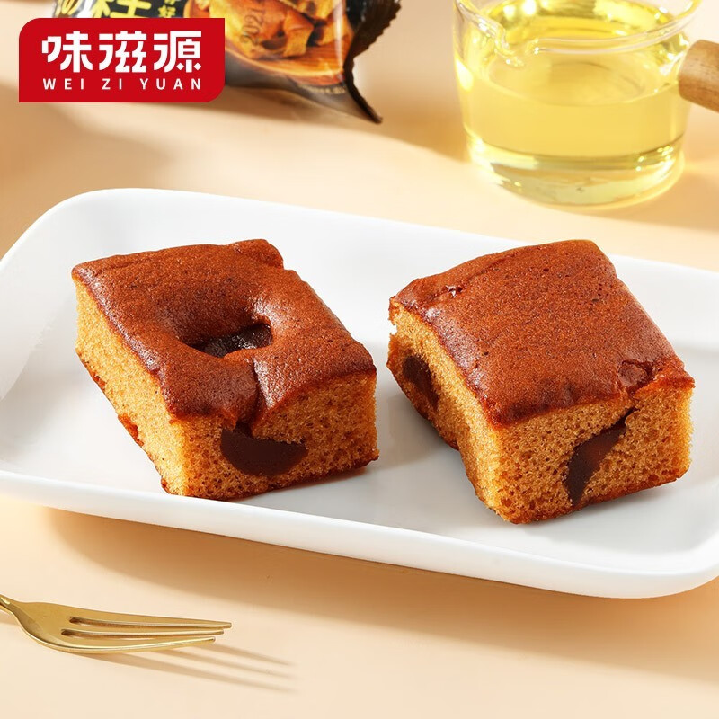 味滋源 红枣蛋糕整箱营养早餐代餐饱腹枣泥糕点心 红枣蛋糕400g/箱 1箱