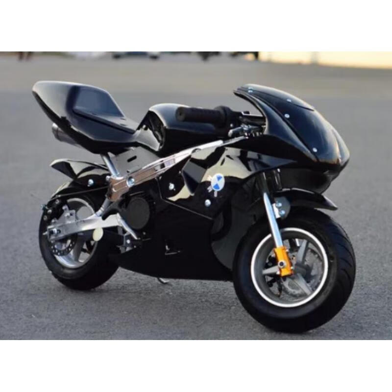 2022新款迷你摩托车小趴赛小型汽油49cc儿童小跑车电动车越野 二冲