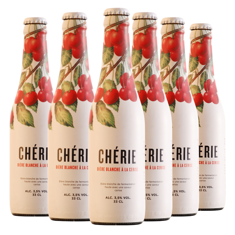 cherie比利时进口精酿樱桃味覆盆子桃子石榴小麦女士水果味啤酒 奢莉