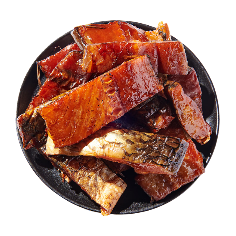 鄂峰 臘魚咸魚 草魚塊臘魚 湖南土特產(chǎn) 臘魚塊腌魚柴火煙熏臘魚青魚干 煙熏草魚塊半斤【新客嘗鮮】