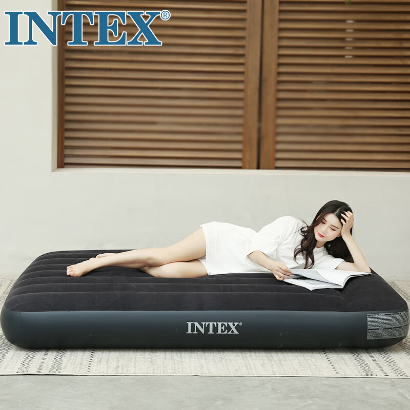INTEX线拉款64141家用内置枕头充气床垫硬度够吗？