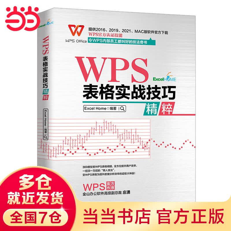 WPS表格实战技巧精粹 WPS官方认证 ExcelHome出品 全彩高效办公书