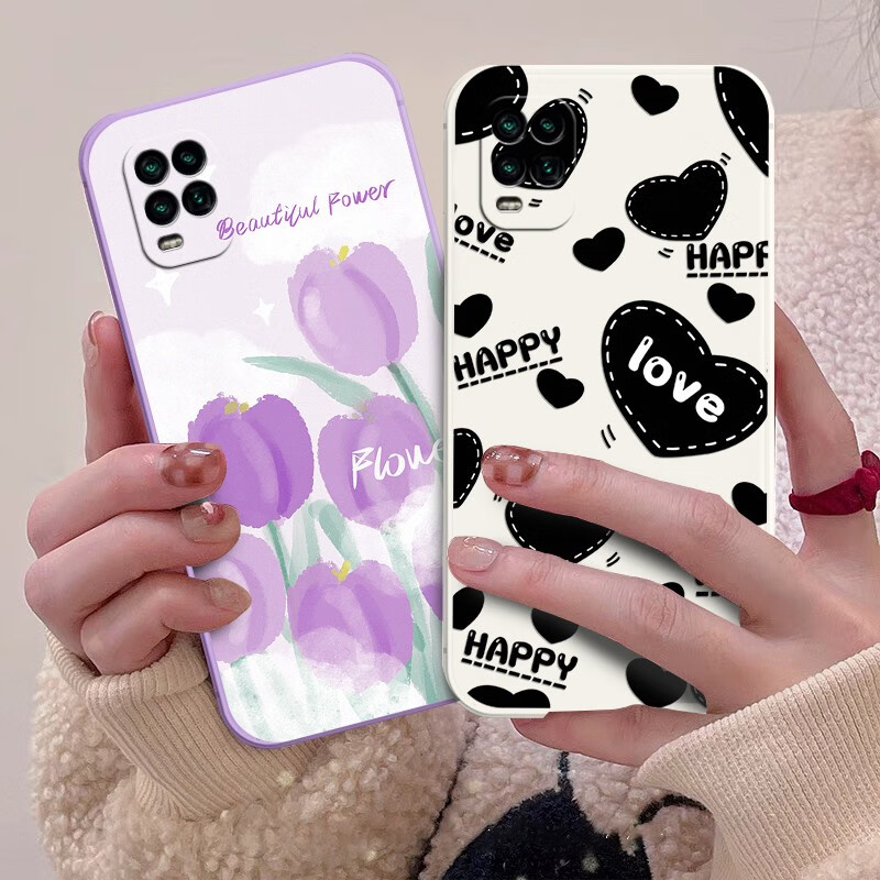 梦逸轩小米10青春版手机壳小米十青春硅胶Mi10Litezoom软套磨砂全包直边薄男女防摔保护外壳潮 黑-星河闪耀（简约单壳款）YZ