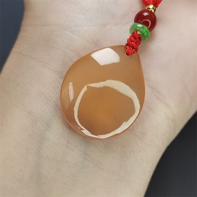 可颖青鱼石鱼惊石成品原色款项链吊坠2-3克全色系绳宝宝情侣款 原色