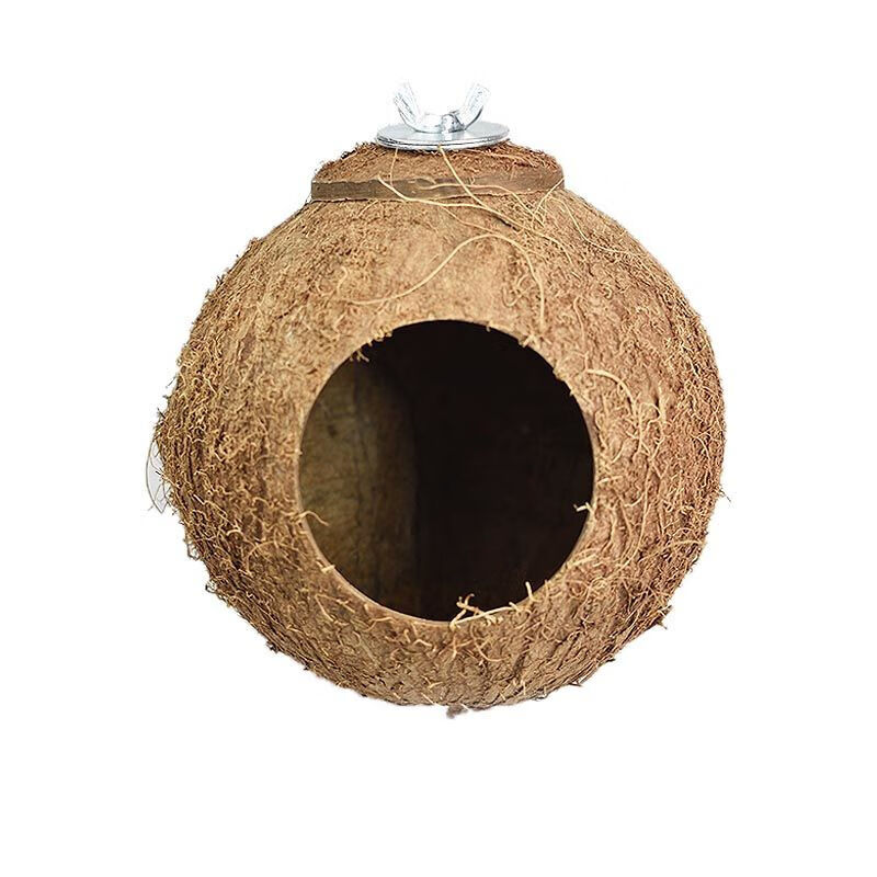【店铺推荐】虎皮珍珠文鸟牡丹鹦鹉鸟窝椰子壳窝保暖鸟窝鸟用具防咬不