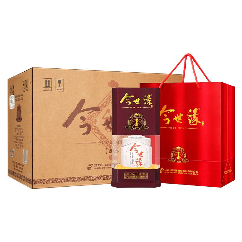 今世缘白酒福缘优雅醇厚型42度500ml*6瓶整箱高端商务送礼宴会白酒