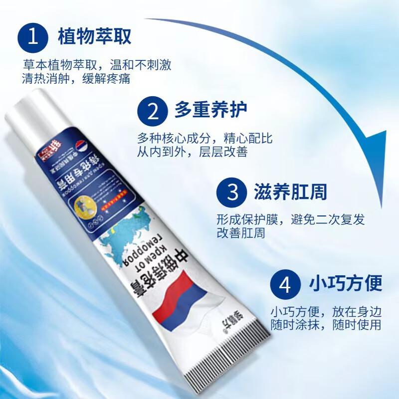 进口痔疮肉球便血肿胀疼痛消外痔内痔混合痔痔专用 20g2盒