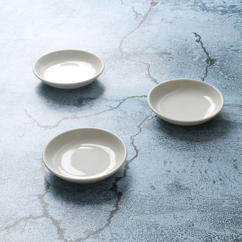 白色无光磨砂黑萝卜干凉菜碟 陶瓷餐具味碟 亮光白微瑕磨标,价格更划