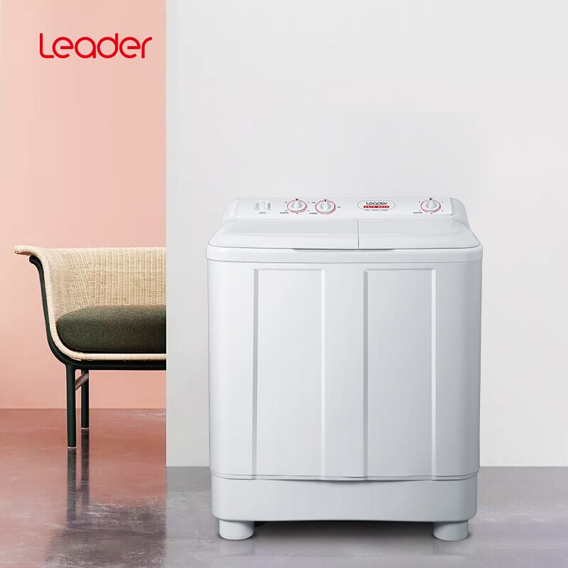 统帅（Leader） 海尔出品10公斤大容量 双缸半自动洗衣机 强力去污 TPB100-1188BS