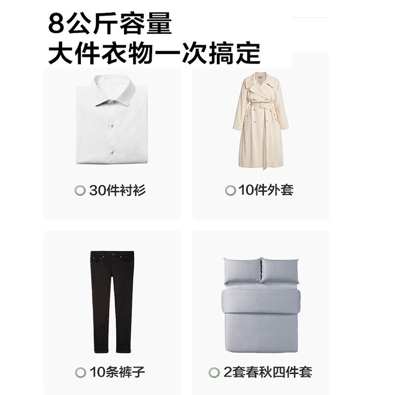美的 Midea 波轮洗衣机全自动宿舍家用 8公斤专利免清洗十年桶如新 立方内桶 水电双宽 MB80ECO1