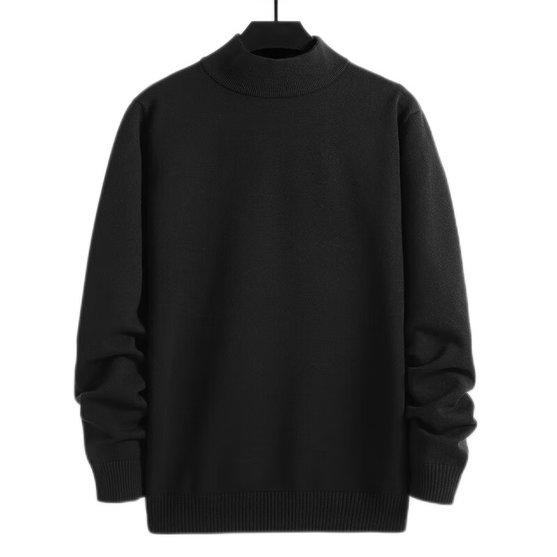 百亿补贴:真维斯(JEANSWEST)毛衣男秋冬新款针织衫青少年针线衫内搭保暖百搭纯色打底衫毛线衫 黑(半高领) M(推荐100-110斤)52.9元