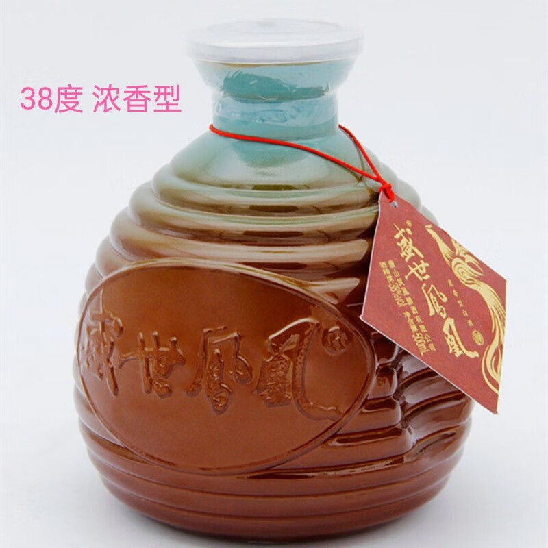 整箱6瓶 固态发酵 38-42度盛世凤凰老窖精酿 浓香型白酒 38度 浓香型