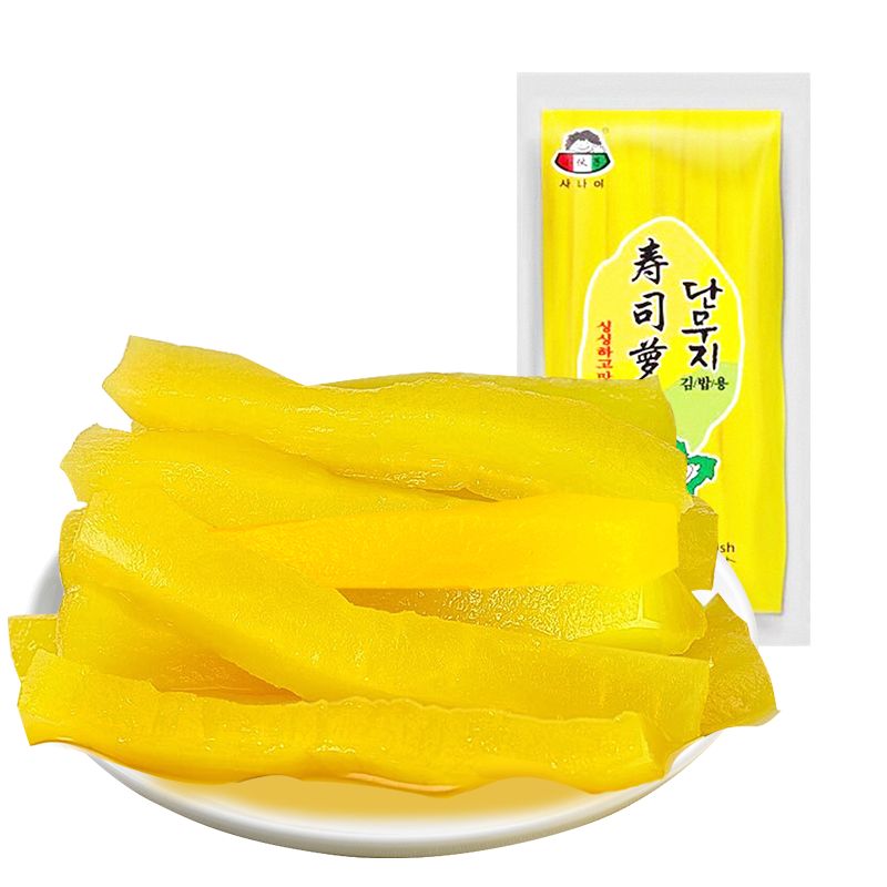 手机京东帮助您了解调味品价格走势,小伙子韩式寿司萝卜条紫菜包饭寿司食材工具350g是您最佳选择
