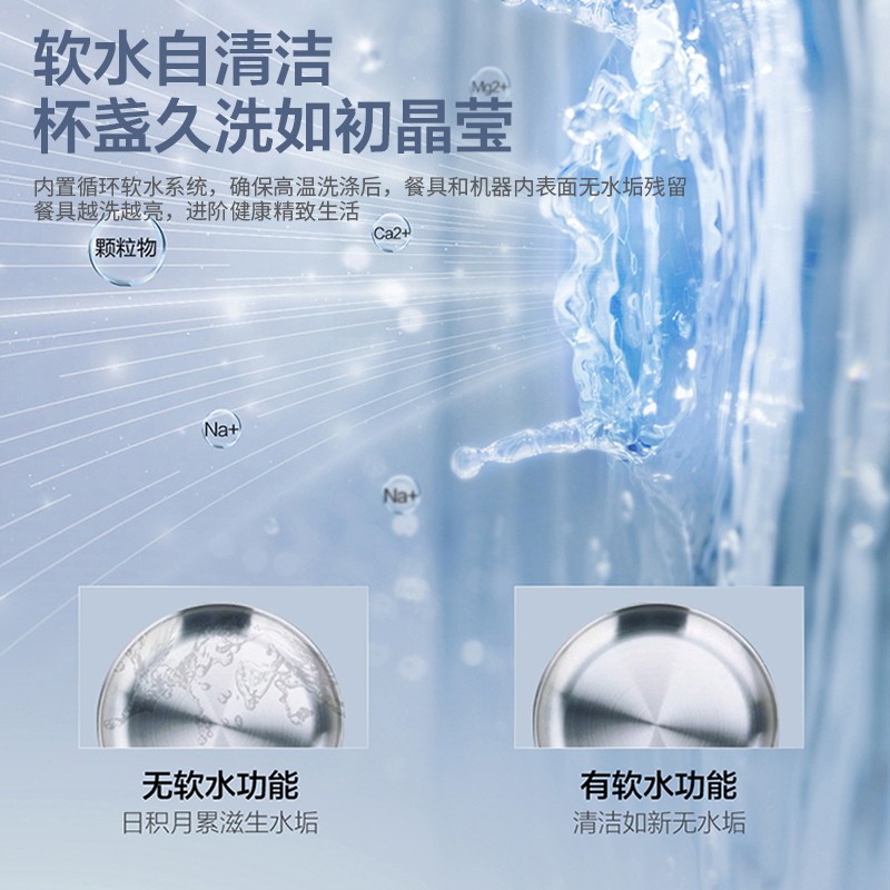 海尔（Haier）洗碗机13套嵌入式80℃双微蒸汽智能开门速干自定义面板全自动洗碗机（含黑色门板） EYW13029D