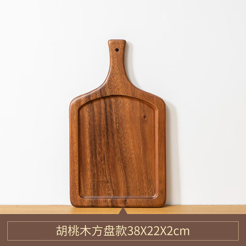 萝塑实木木板餐盘披萨盘子盘牛扒木质餐具牛排木盘托盘西餐摆盘木板盘