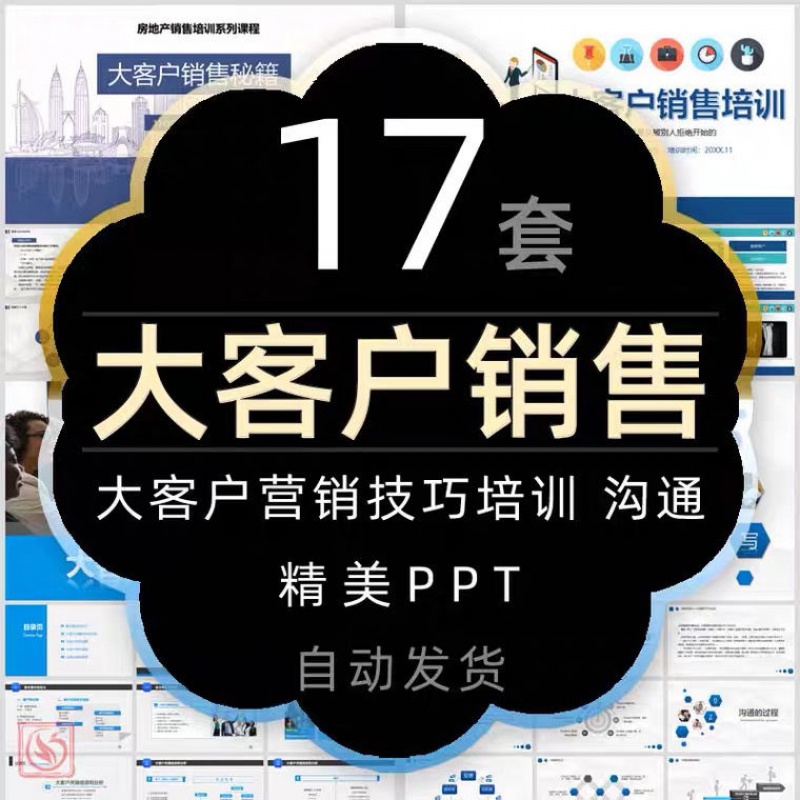 大客户销售策略和技巧培训课件ppt模板顾客销售话术