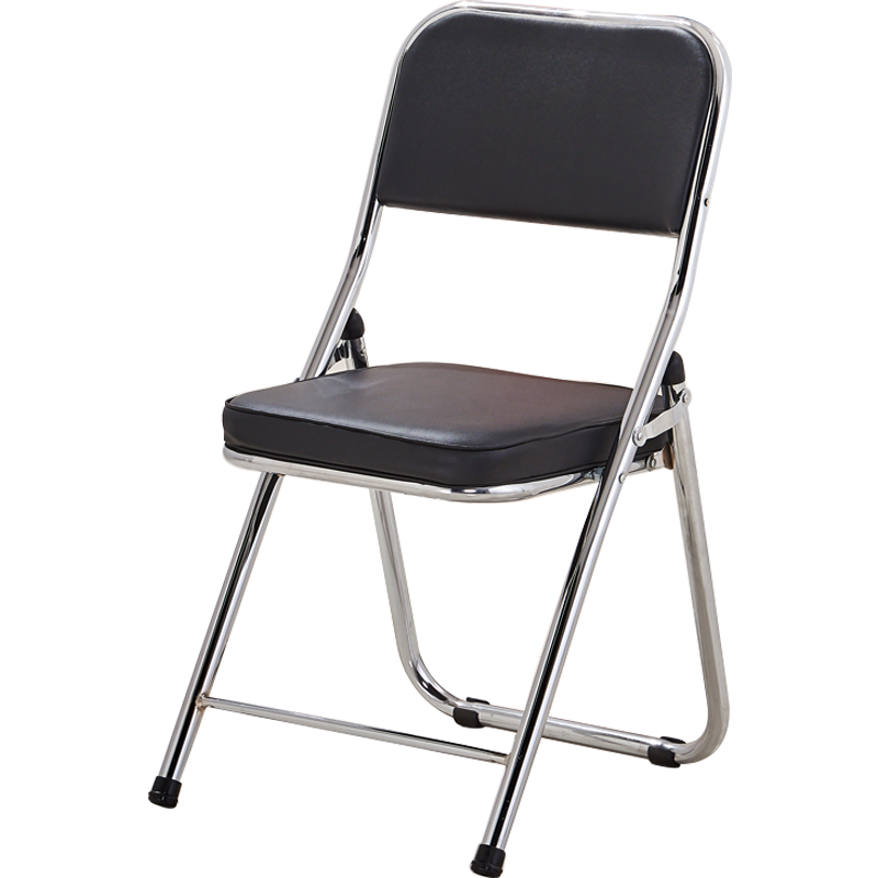 星恺  折叠椅子  家用电脑椅办公折叠椅会议培训椅子休闲椅餐椅学生椅靠背椅1080 折叠靠背椅XK1080黑色