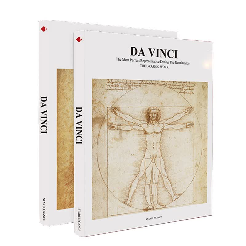 达芬奇Leonardo Da Vinci手稿篇 素描临摹手稿绘画作品集画册收藏绘画书籍