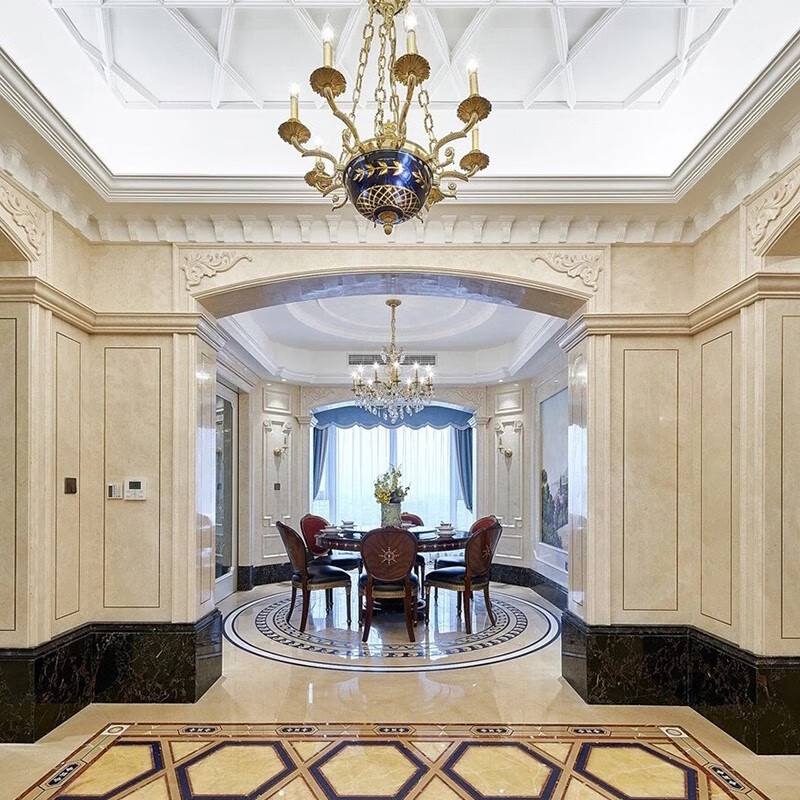 迪兰诺 上海天然大理石装修别墅石材定制背景墙楼梯踏步台阶门槛墙