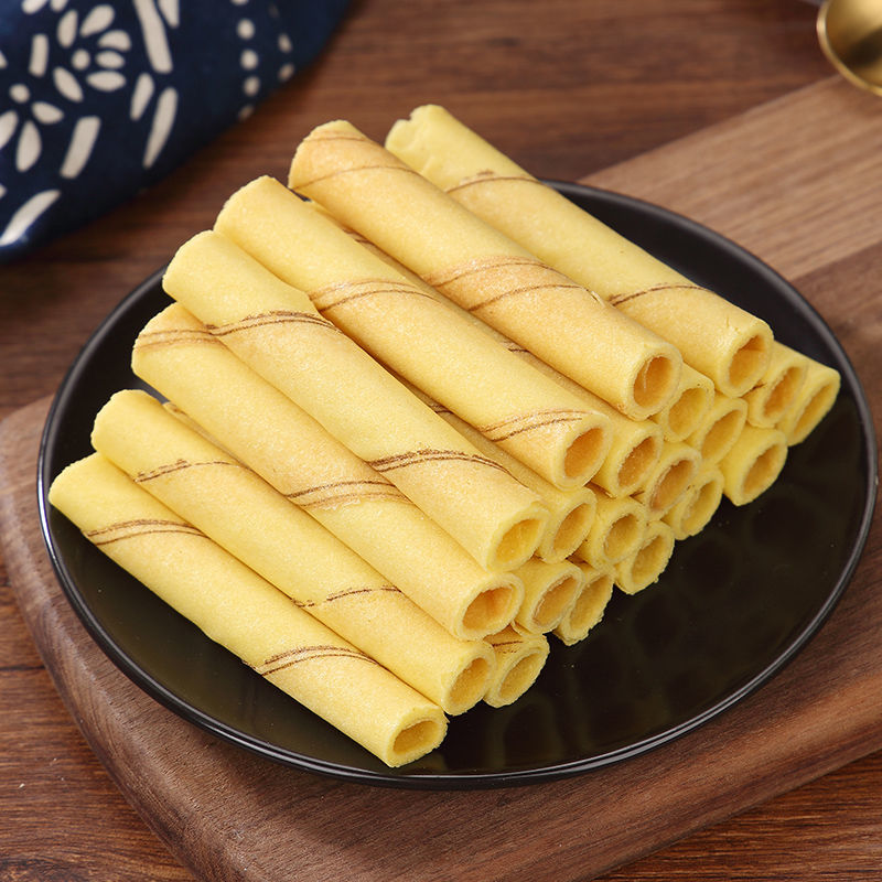 蛋卷手工鸡蛋卷好吃的儿童代早餐老式8090后童年怀旧零食整箱批发