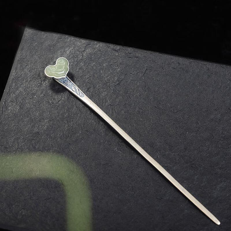 如意发簪女复古做旧古风盘发簪子简约一字发钗 如意发簪 普通礼盒