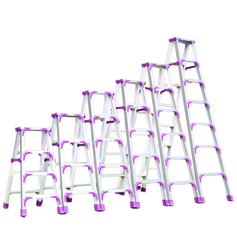 铝合金梯子加宽加厚双侧梯人字梯家用多功能合梯伸缩升降折叠楼梯