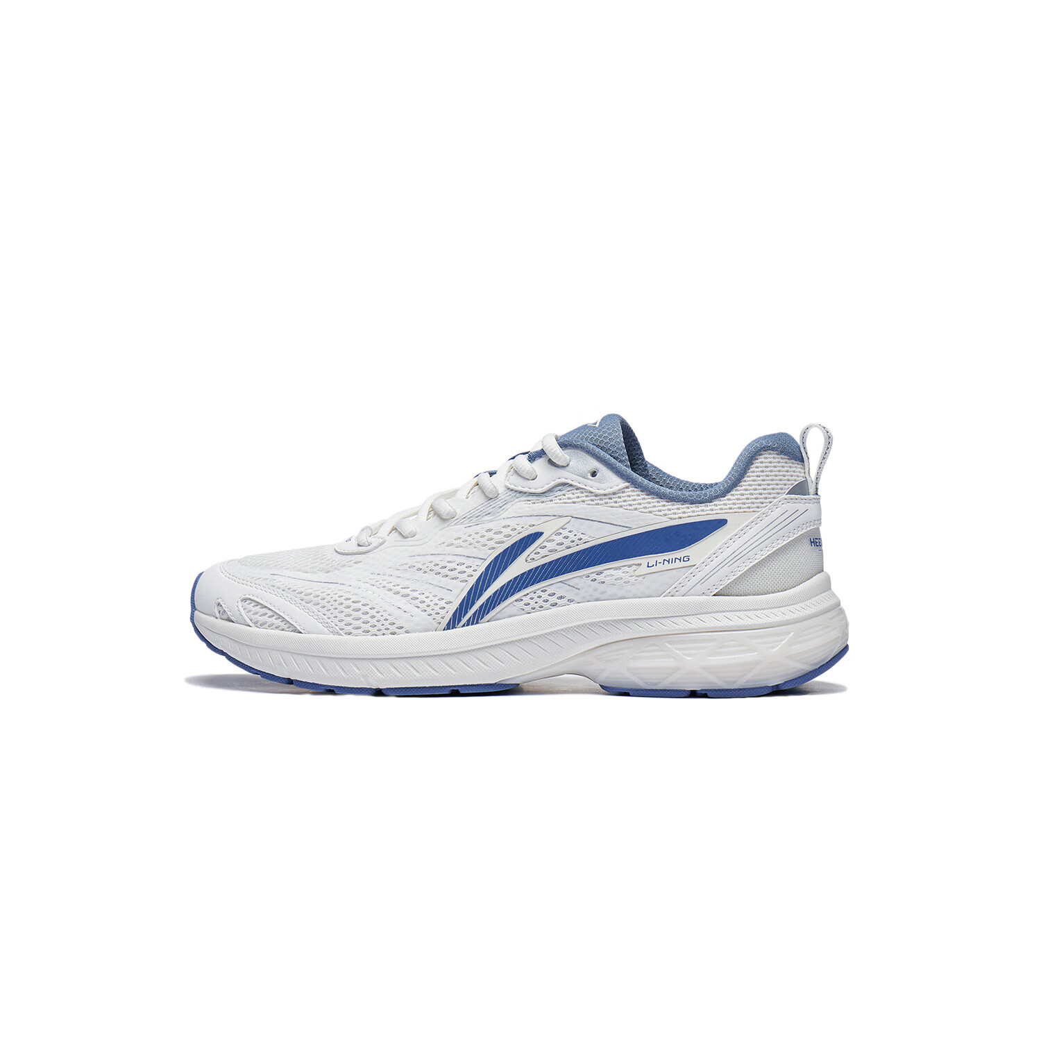 扶摇 男女同款减震透气网面低帮运动休闲反光慢跑鞋 arxt011-1云雾白