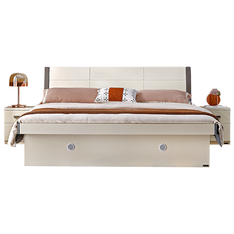全友家居京东自营的高箱床储物床1.8米板式床带床垫组合床价格与销量趋势
