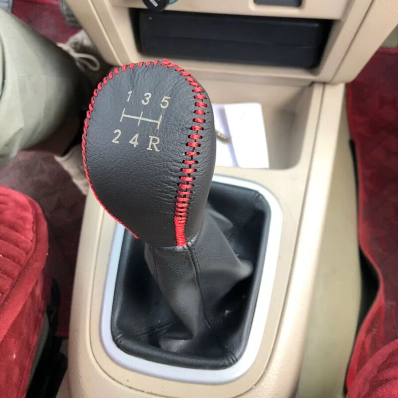 k50s 杰虎 开瑞k60 汽车排挡套真皮档把档位挂档杆手刹套 手动挡 单个